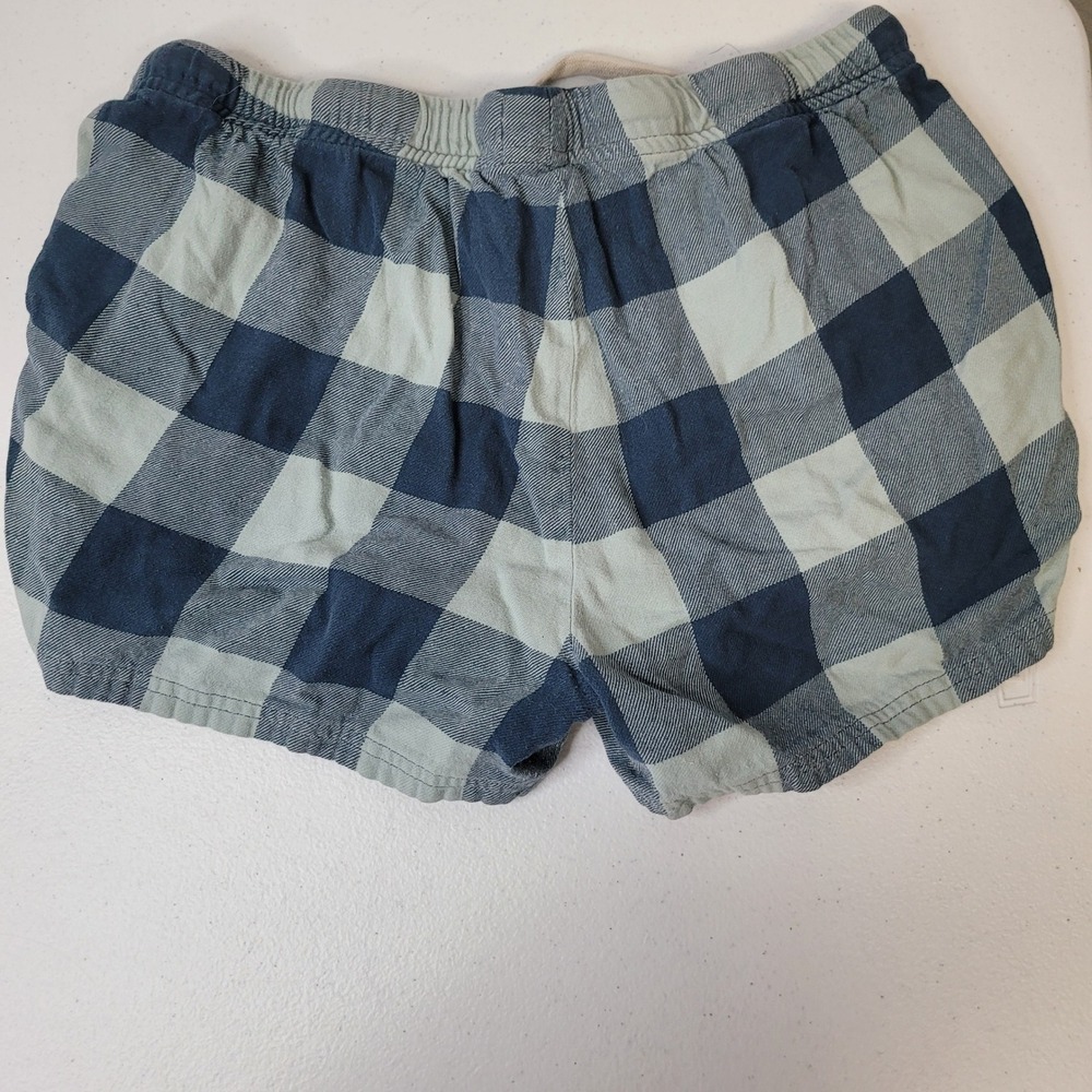 Pact Womens Blue Buffalo Check Flannel Pajama Shorts Small‎ - Picture 5 of 5
